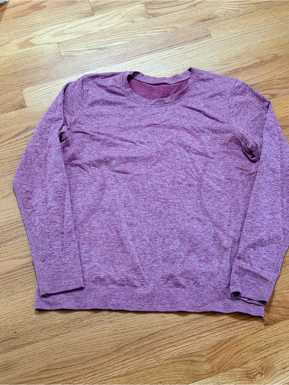 lululemon athletica Long Sleeve Crew in Heathered Plum Pink
